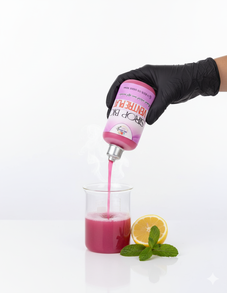 Sirop bio ventre plat