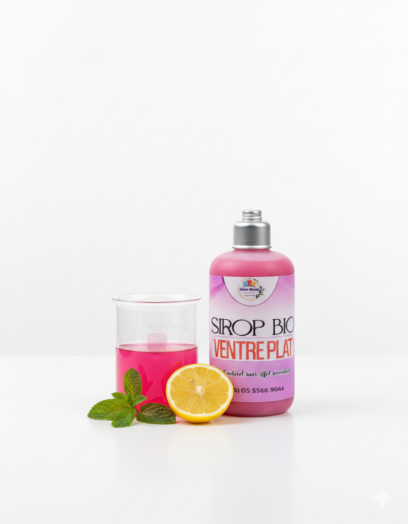 Sirop bio ventre plat